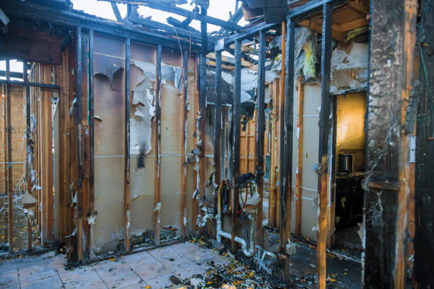 Professional Fire Damage Assessment technician working in Cornell, WI
